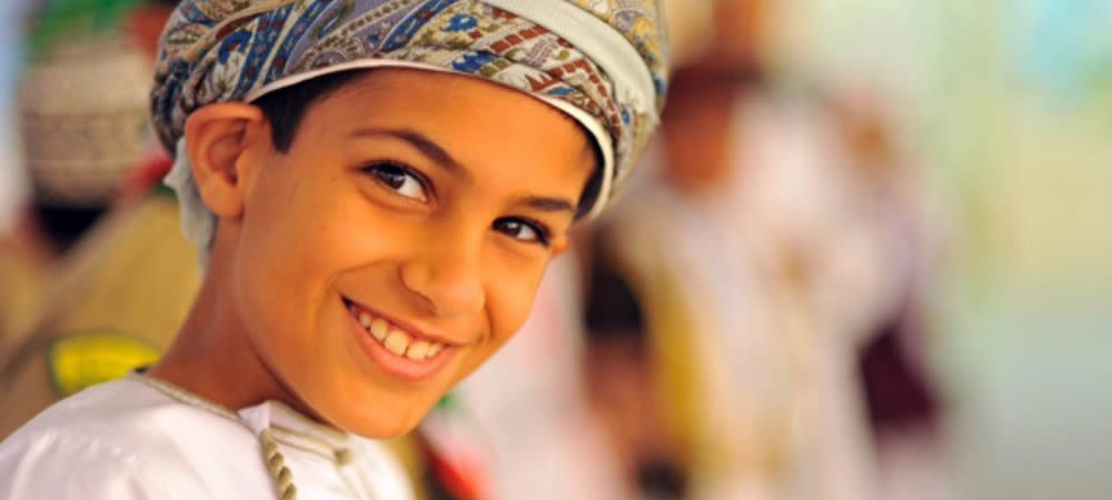 Omani child smiling welcome to Salalah