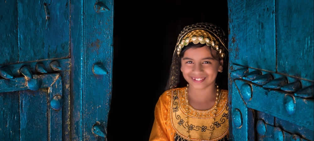 Omani child smiling welcome to Salalah